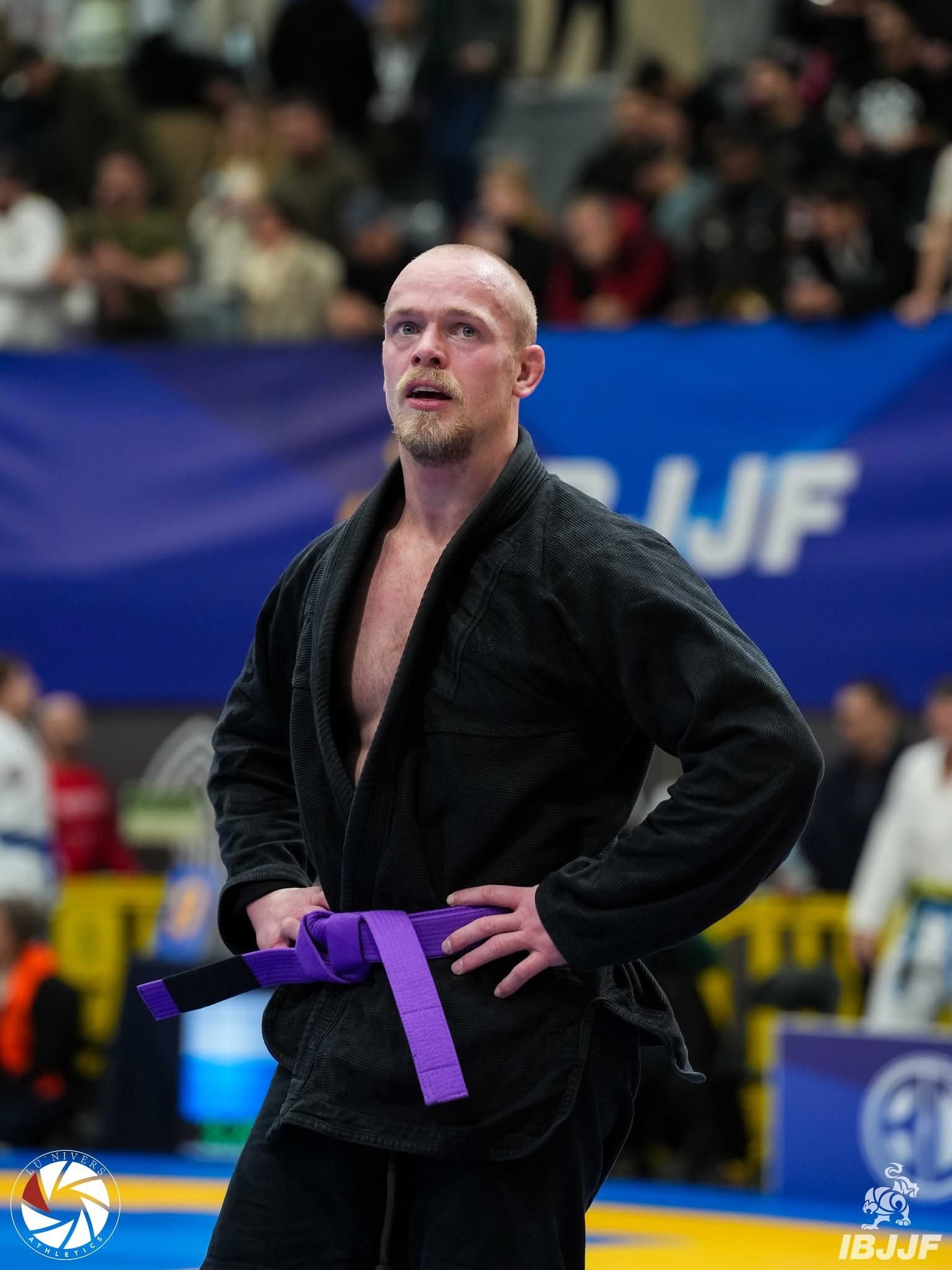 Alfie Wardle competing at IBJJF